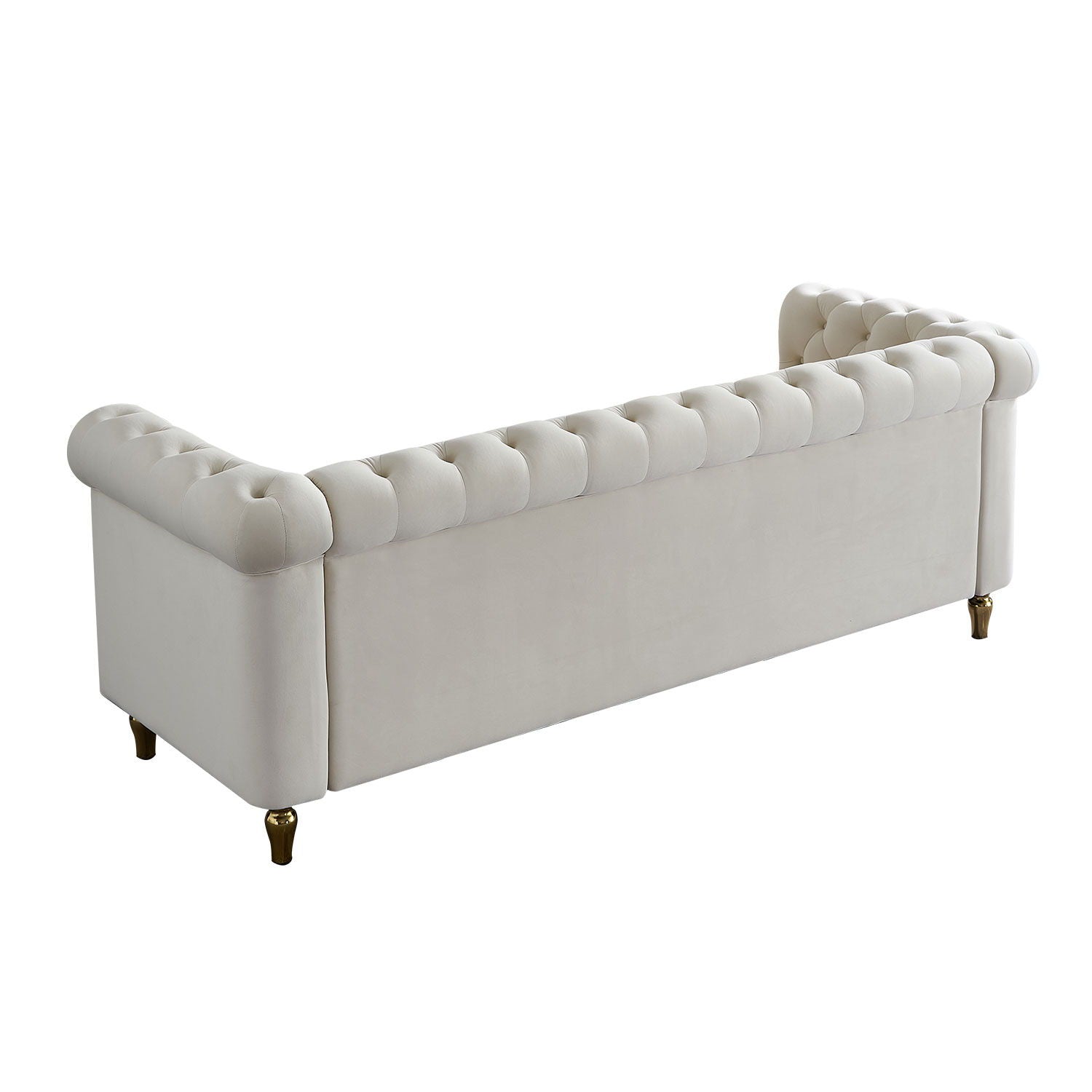 Chesterfield - Velvet Sofa 84.65&quot; For Living Room