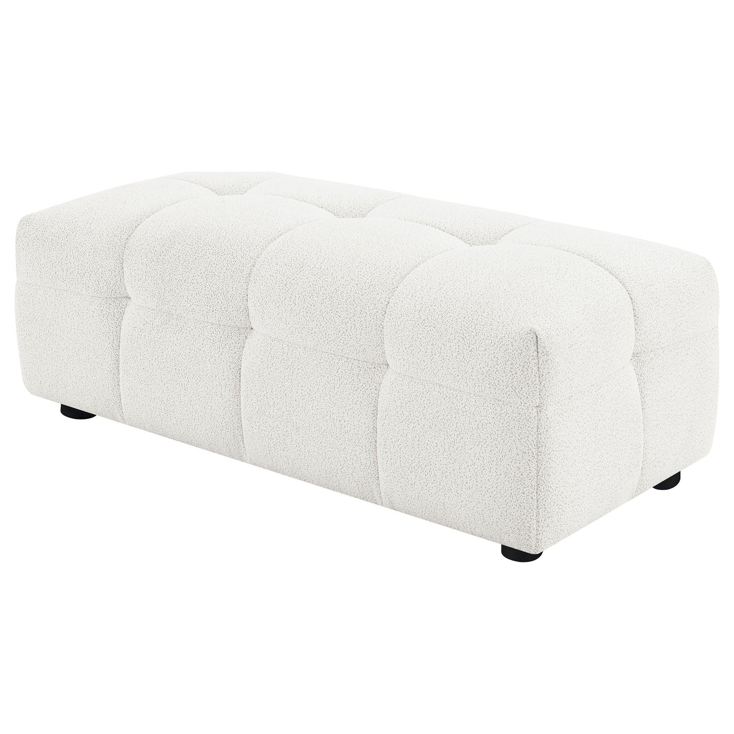 Sooke - Rectangular Ottoman - Off White