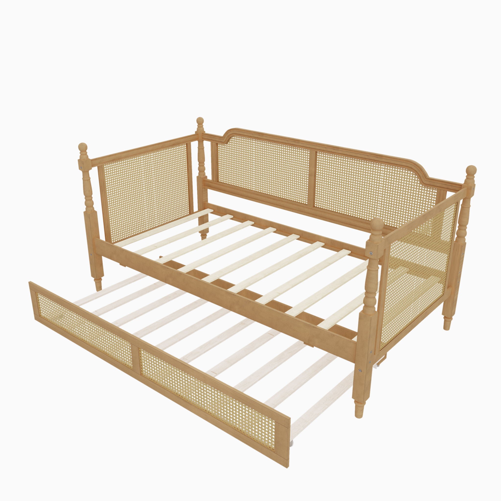 Traditional Style Daybed With Trundle