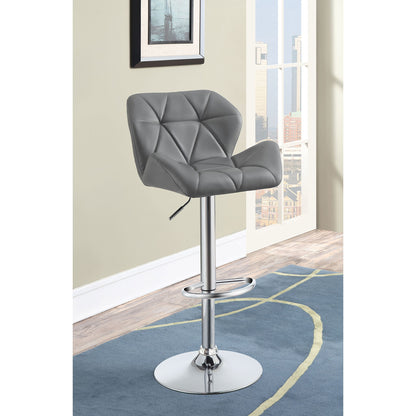 Adjustable Bar Stool With Height-Adjustable Base (Set of 2)