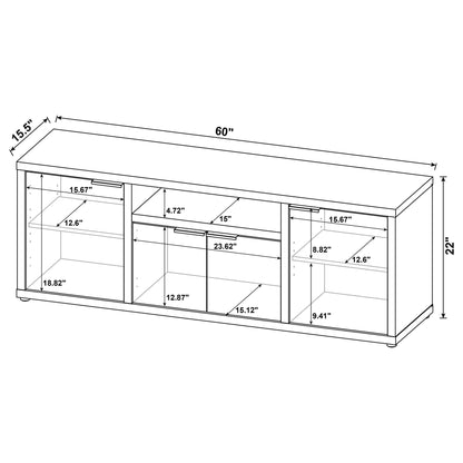 Noriega - 3 Piece TV Entertainment Center, Open &amp; Concealed Storage - Wood