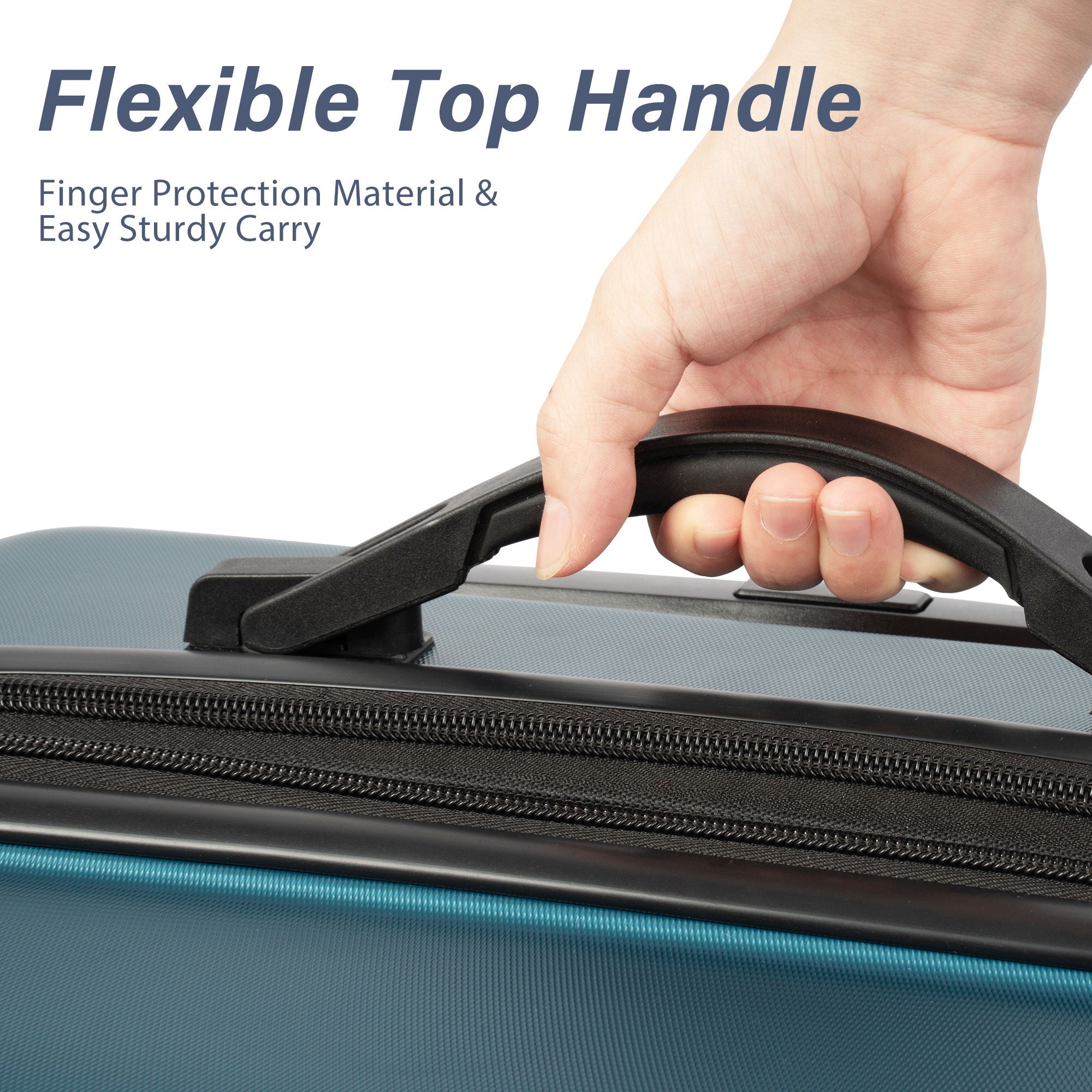 Luggage With Tsa Lock Spinner Wheels Hardside Expandable Luggage Travel Suitcase Check In Luggage ABS 24&quot;
