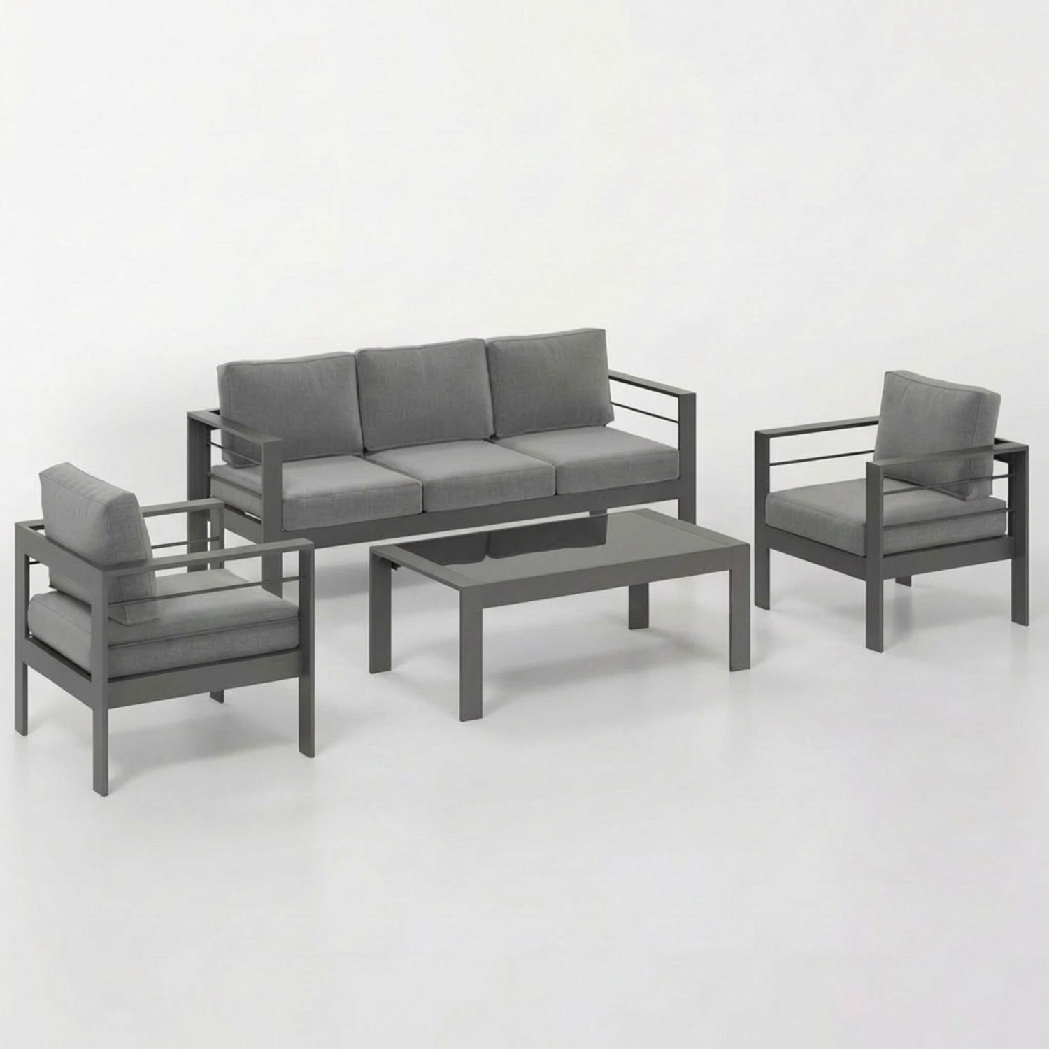 Outdoor Patio Set, All-Weather &amp; Thick Cushions
