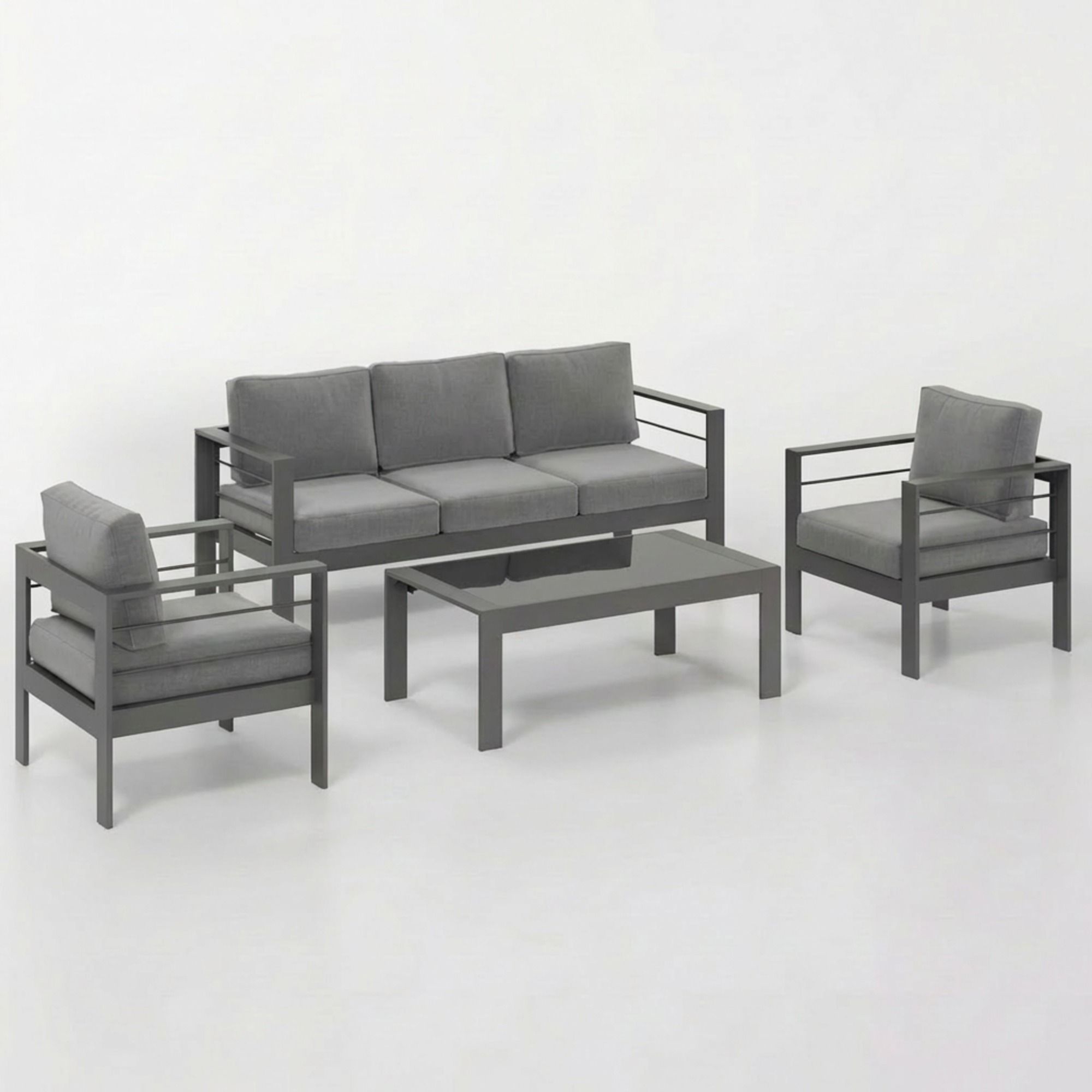 Outdoor Patio Set, All-Weather &amp; Thick Cushions
