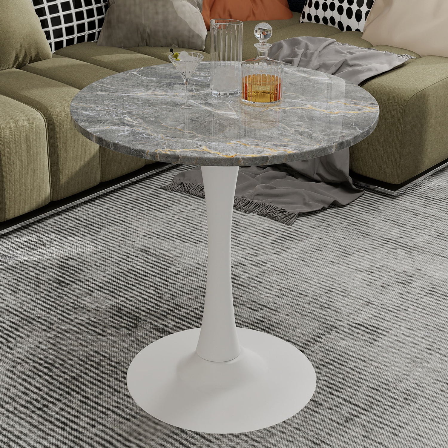 Coffee Table &amp; Round Top