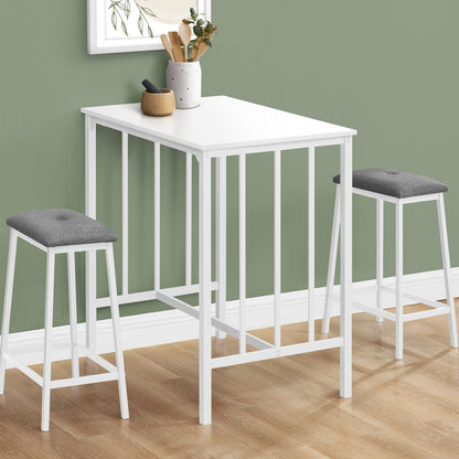 3 Pieces Dining Set, Counter Height, Rectangular, Small, Contemporary &amp; Modern