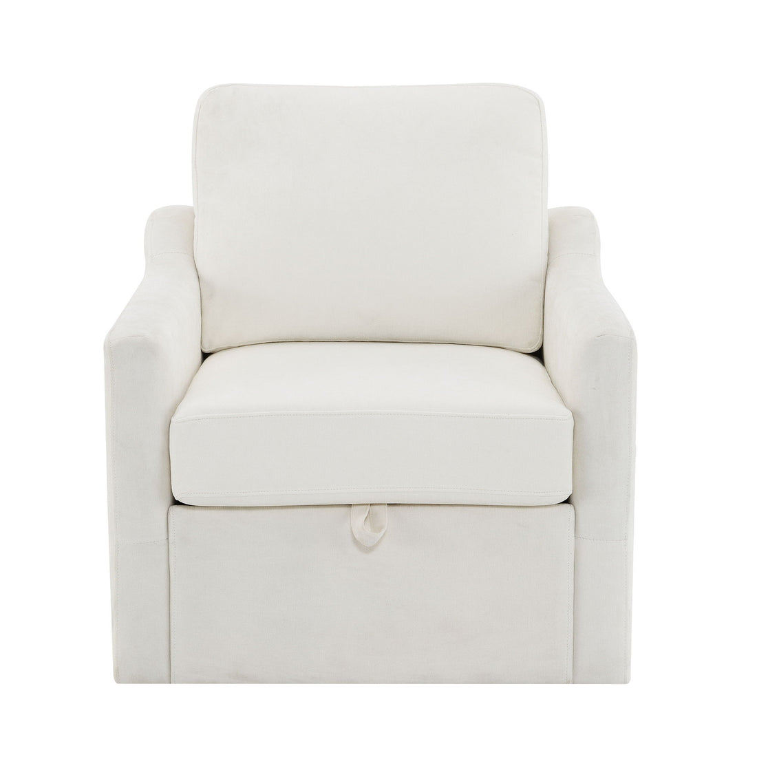 Swivel Arm Chair With USB Type-C Charging And Book Pocket