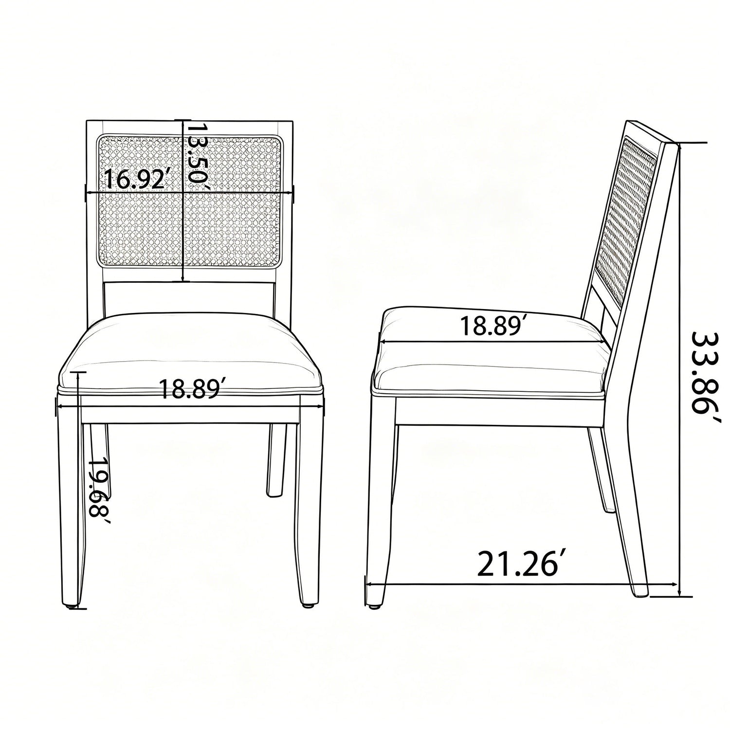 Kitchen &amp; Dining Room Chairs (Set of 2)