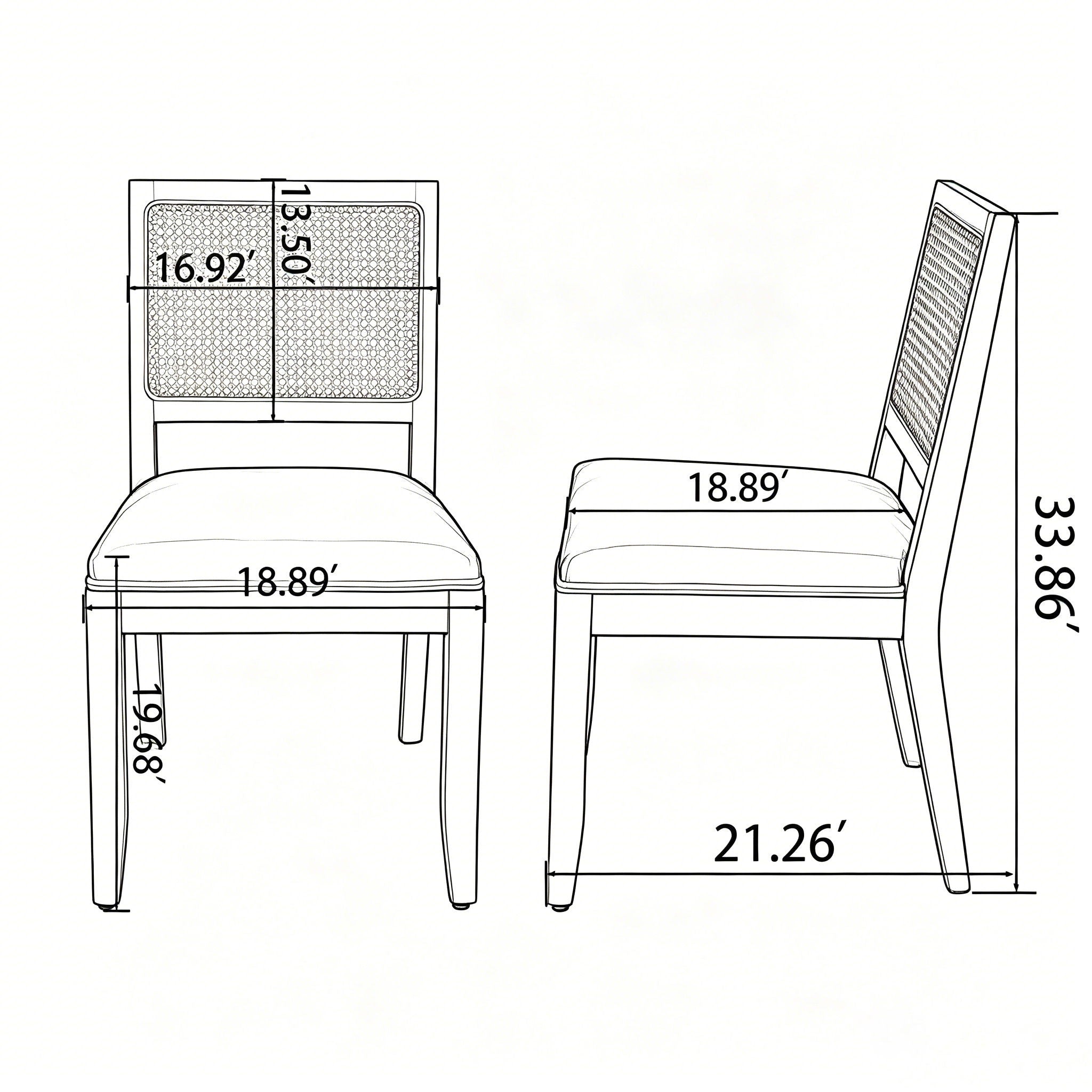 Kitchen &amp; Dining Room Chairs (Set of 2)