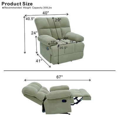 Manual Rocker Recliner Chair