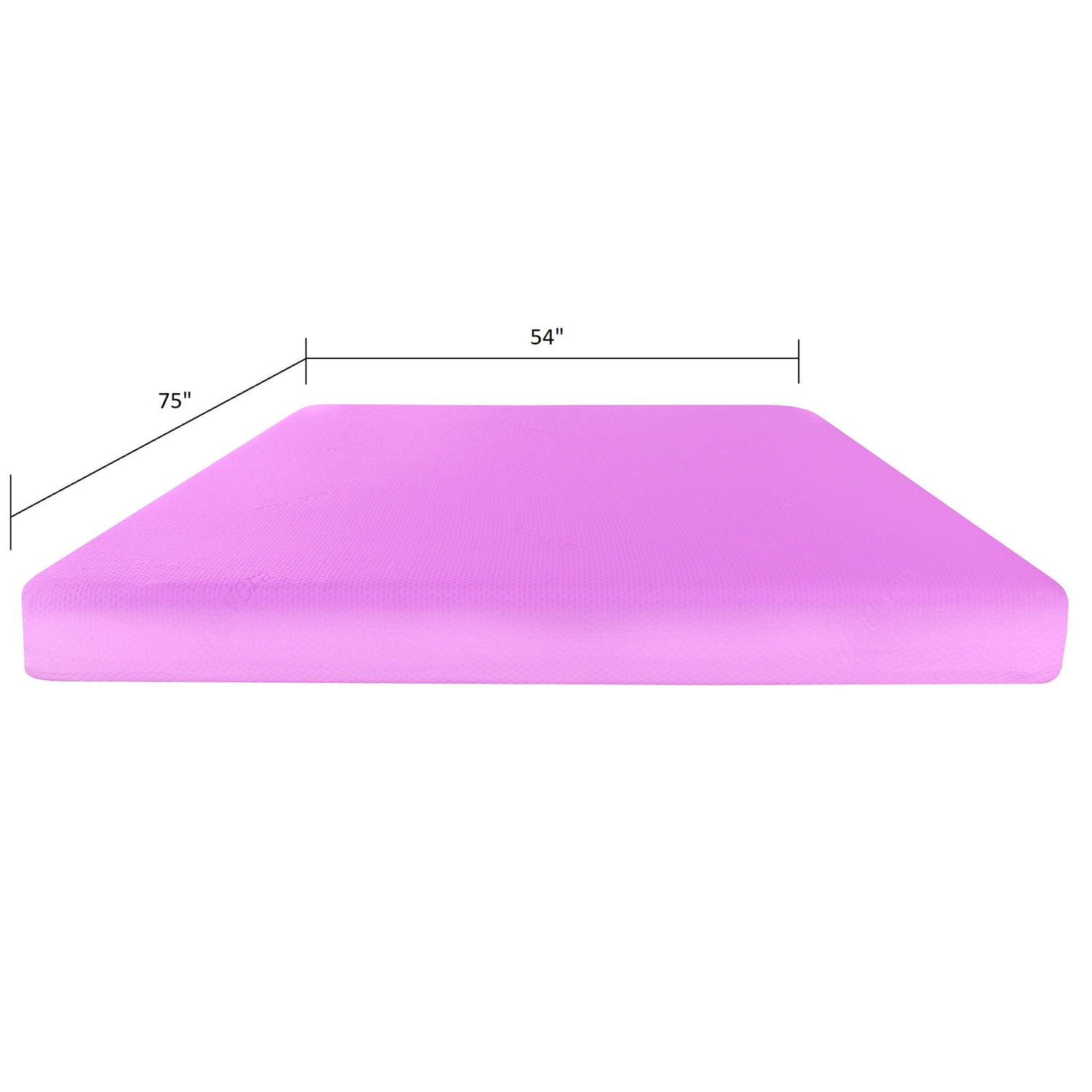 6&quot; Full Size Gel Memory Foam Mattress In A Box With Aloe Vera Cover - Pink