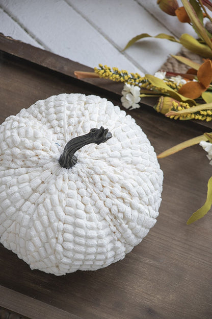 Chenille Weighted Pumpkin Ornament Decor For Holiday Harvest Festival Fall Festival &amp; Thanksgiving