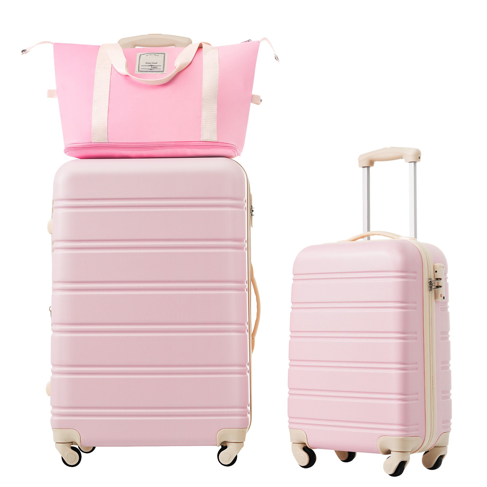 Hardshell Luggage Sets 2 Pieces + Bag Spinner Suitcase With Tsa Lock Lightweight 20&quot; / 28&quot;