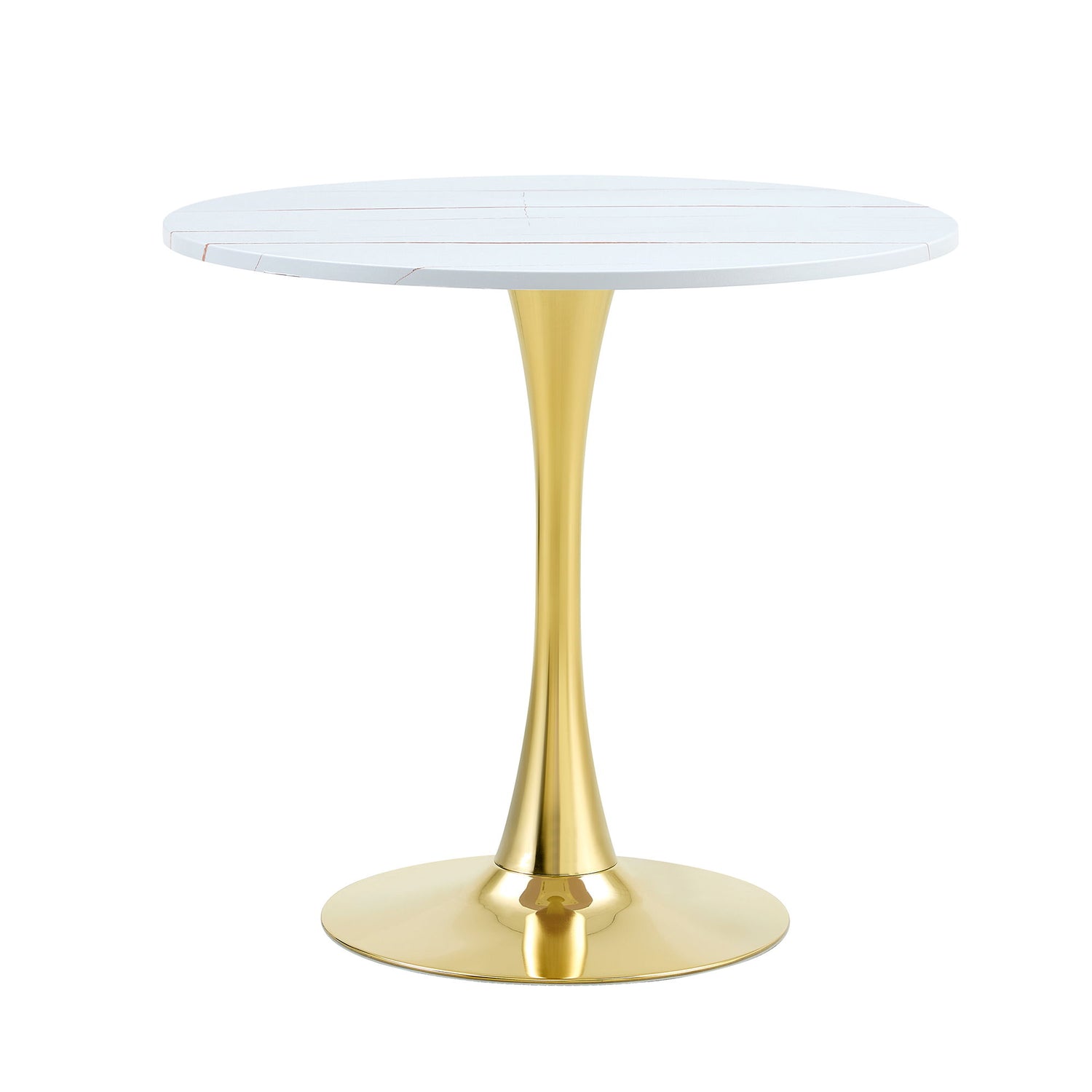 Round Dining Table &amp; Thickened Top For Kitchen