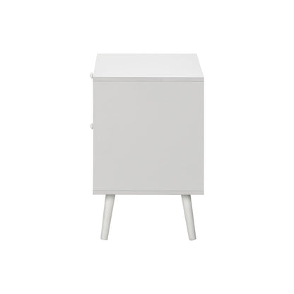 Accent Table &amp; Storage Drawers - White