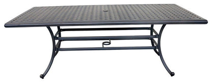 Rectangular 6 Person 85.83&quot; Long Aluminum Dining Set With Cushions