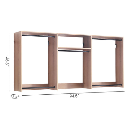 Devi - Wall Mounted Wood Closet System &amp; Modular Design
