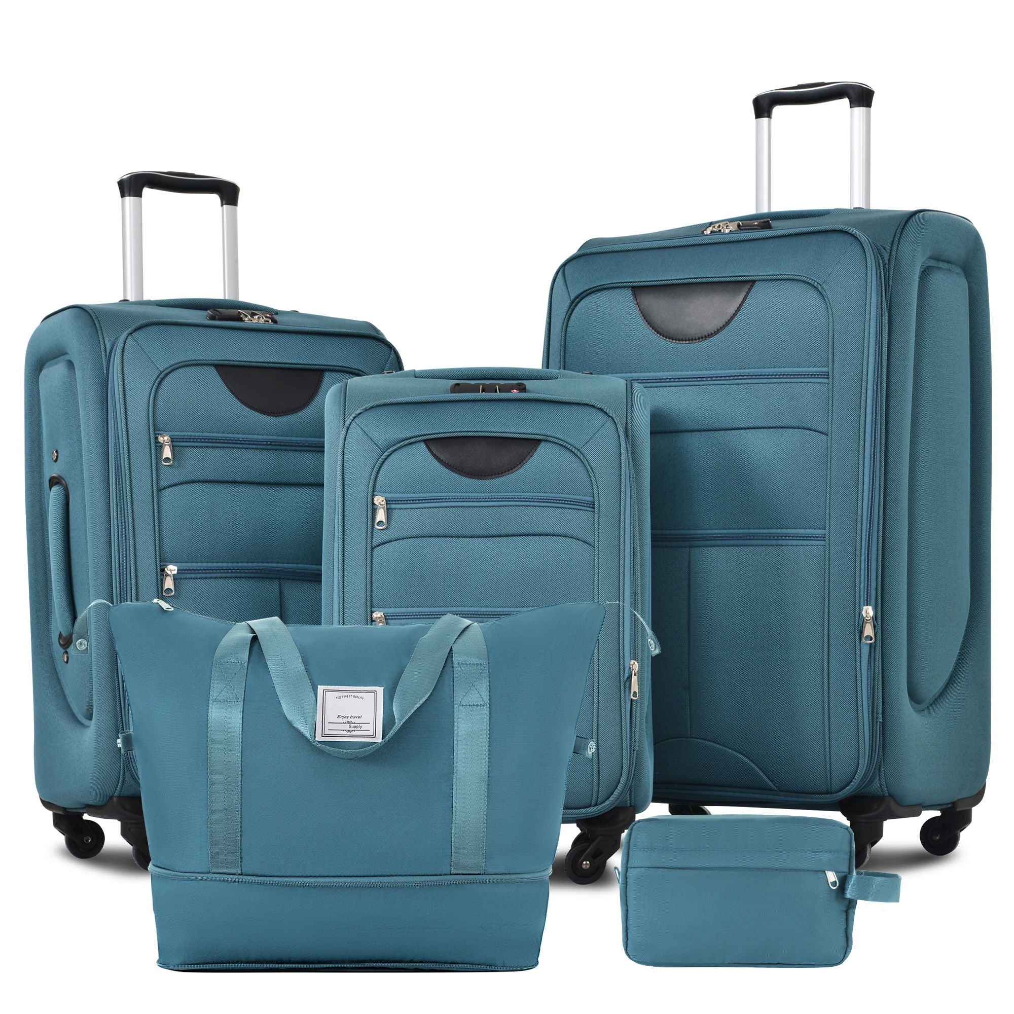 Softside Luggage Expandable Set &amp; Duffel Bag Upright Spinner