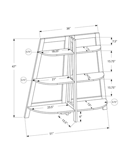 Bookshelf, Bookcase, Etagere, 3 Tier, For Office, Contemporary &amp; Modern