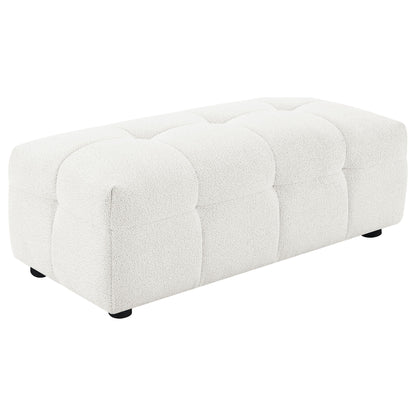 Sooke - Rectangular Ottoman - Off White