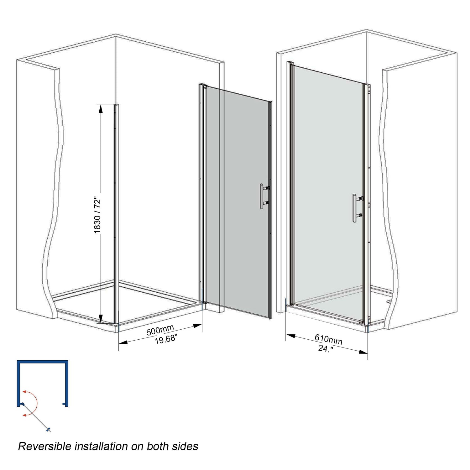 Shower Door &amp; Glass And Explosion Proof Safety Film