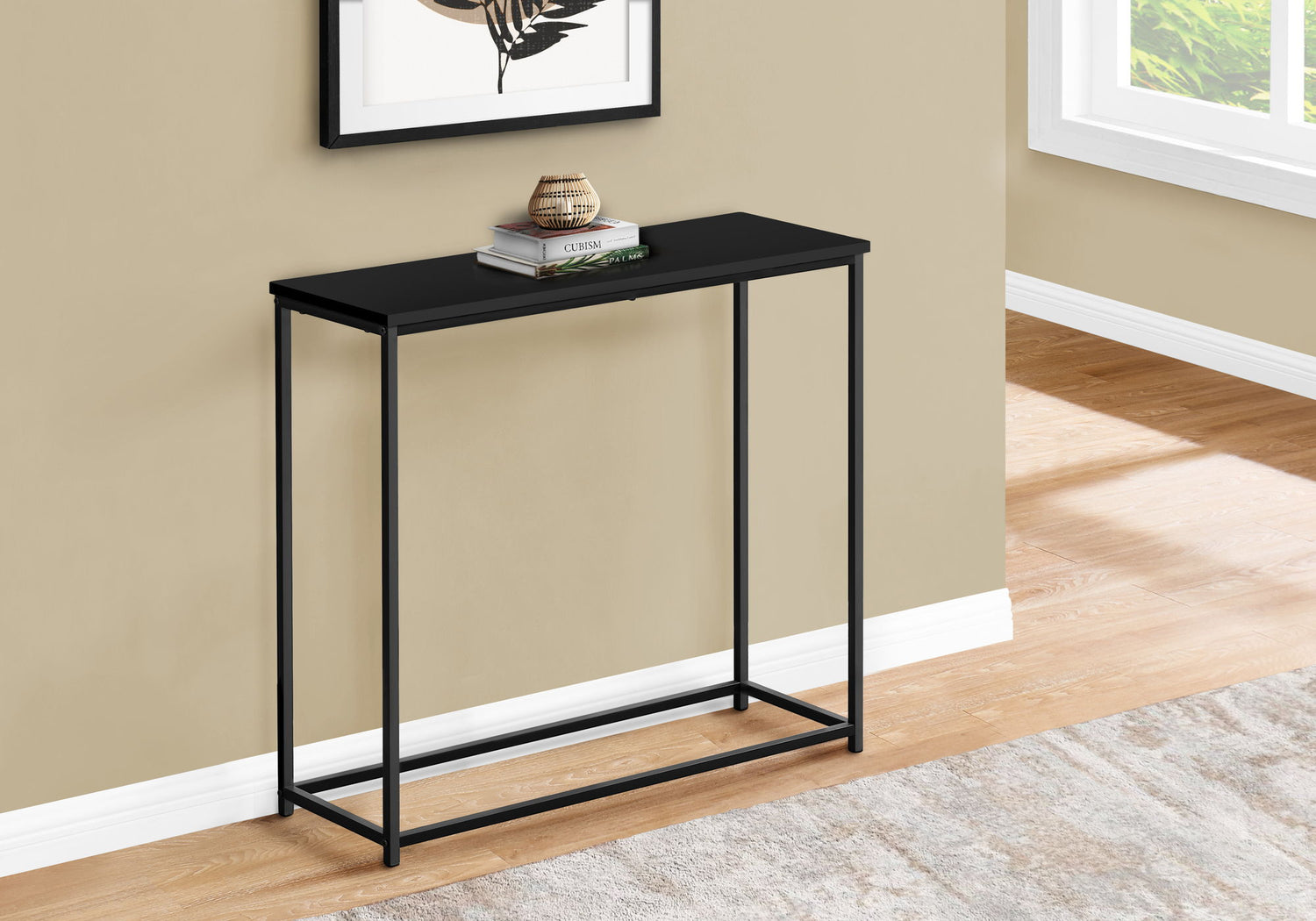 Accent Console Table For Entryway, Stable Support, Contemporary &amp; Modern