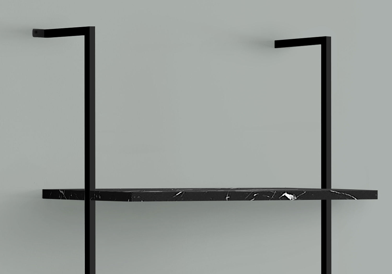 Bookshelf, Bookcase, Etagere, Ladder, 5 Tier, For Office, Marble Look Contemporary &amp; Modern