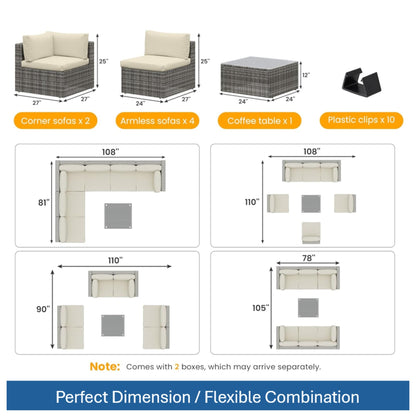 Modern Patio Set With Coffee Table