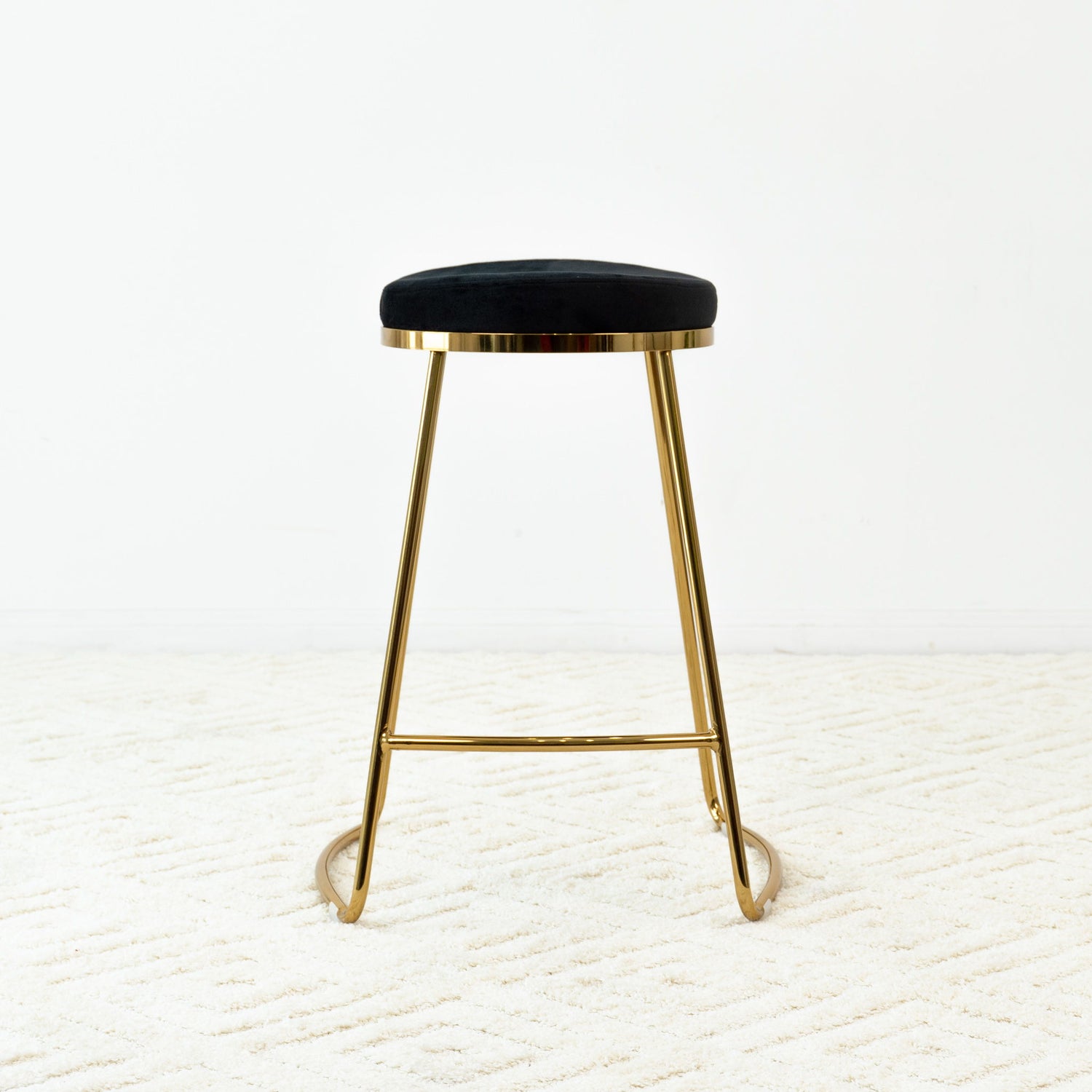 Jane - 26&quot; Mid-Century Modern Luxury Upholstered Stool
