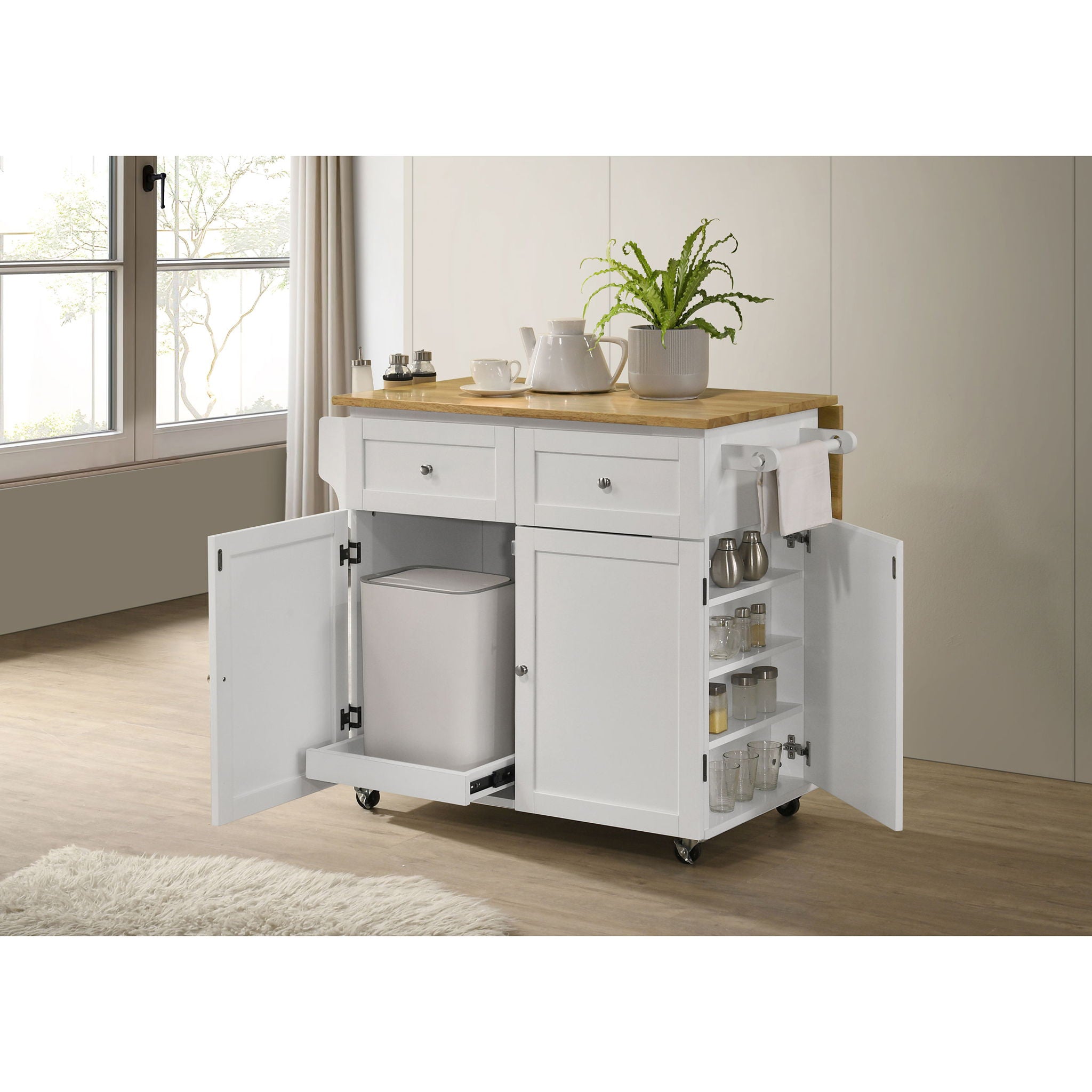 Silvain - Kitchen Cart - White