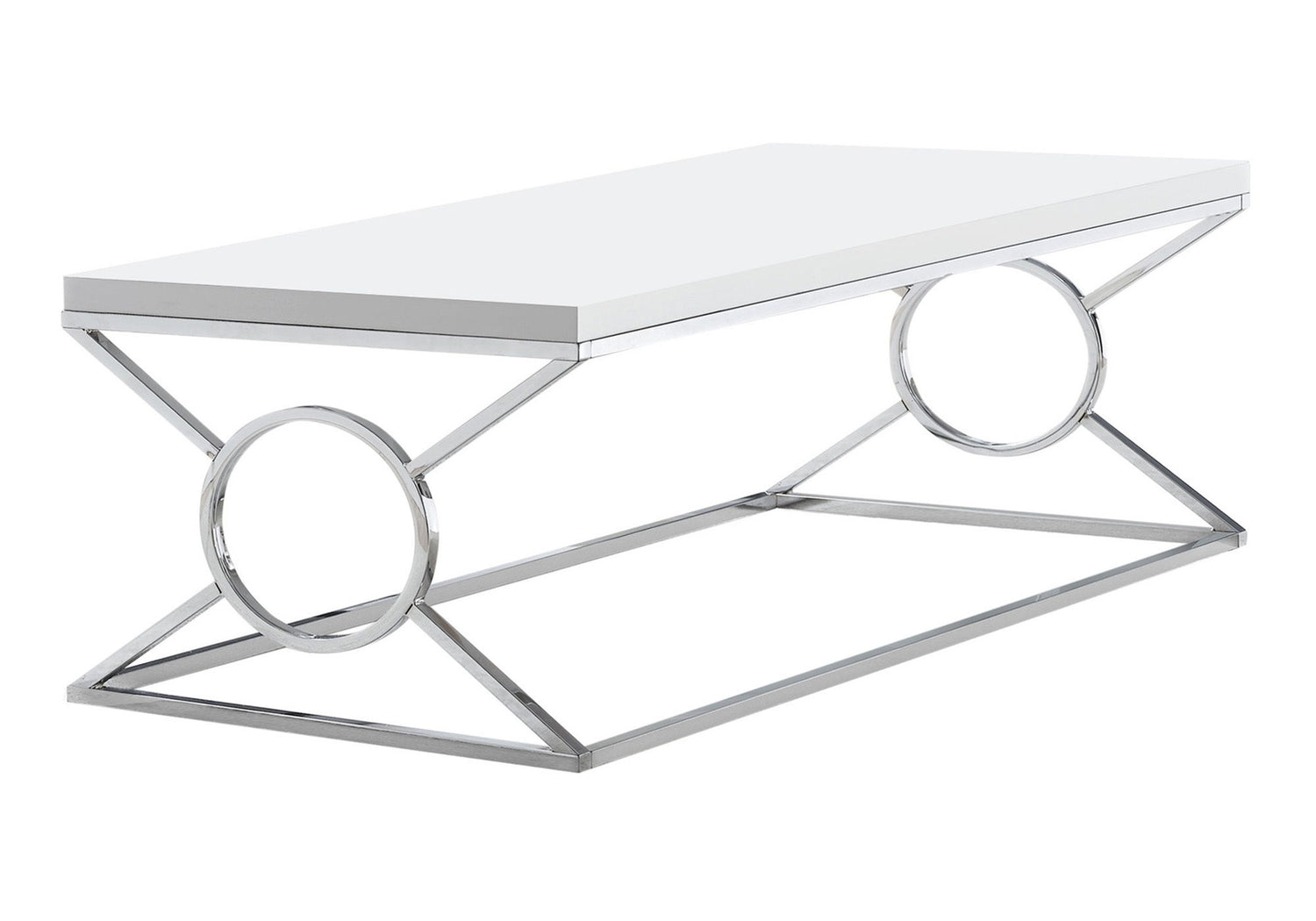 Table, Rectangular, Glossy Contemporary &amp; Modern - White
