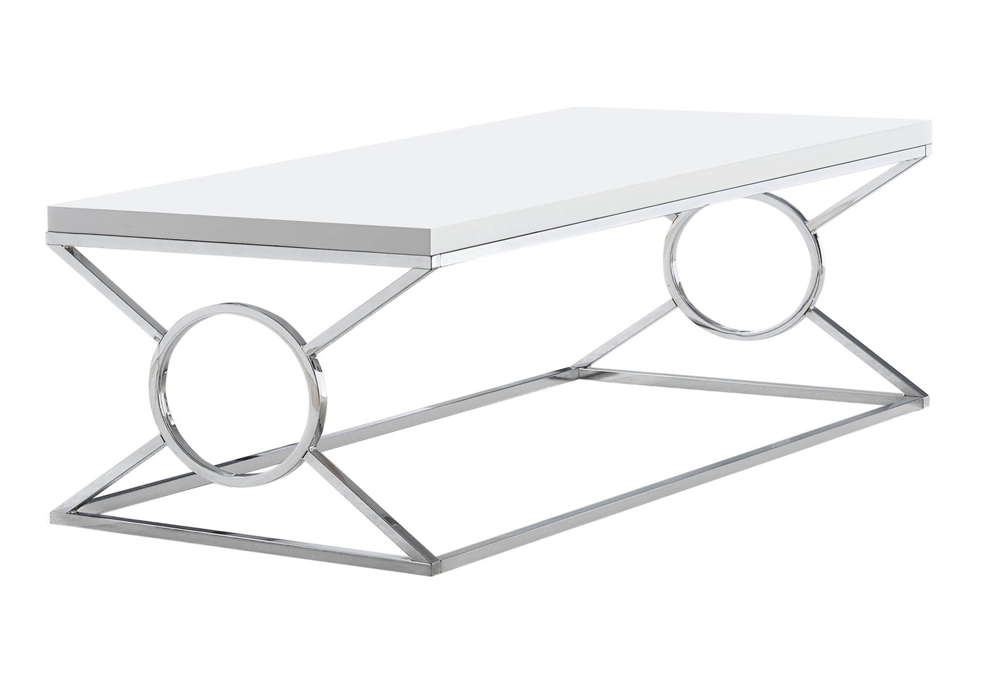 Table, Rectangular, Glossy Contemporary &amp; Modern - White