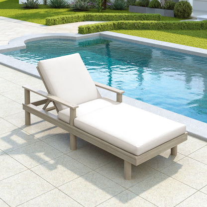 5 Position Adjustable Outdoor Chaise Lounge