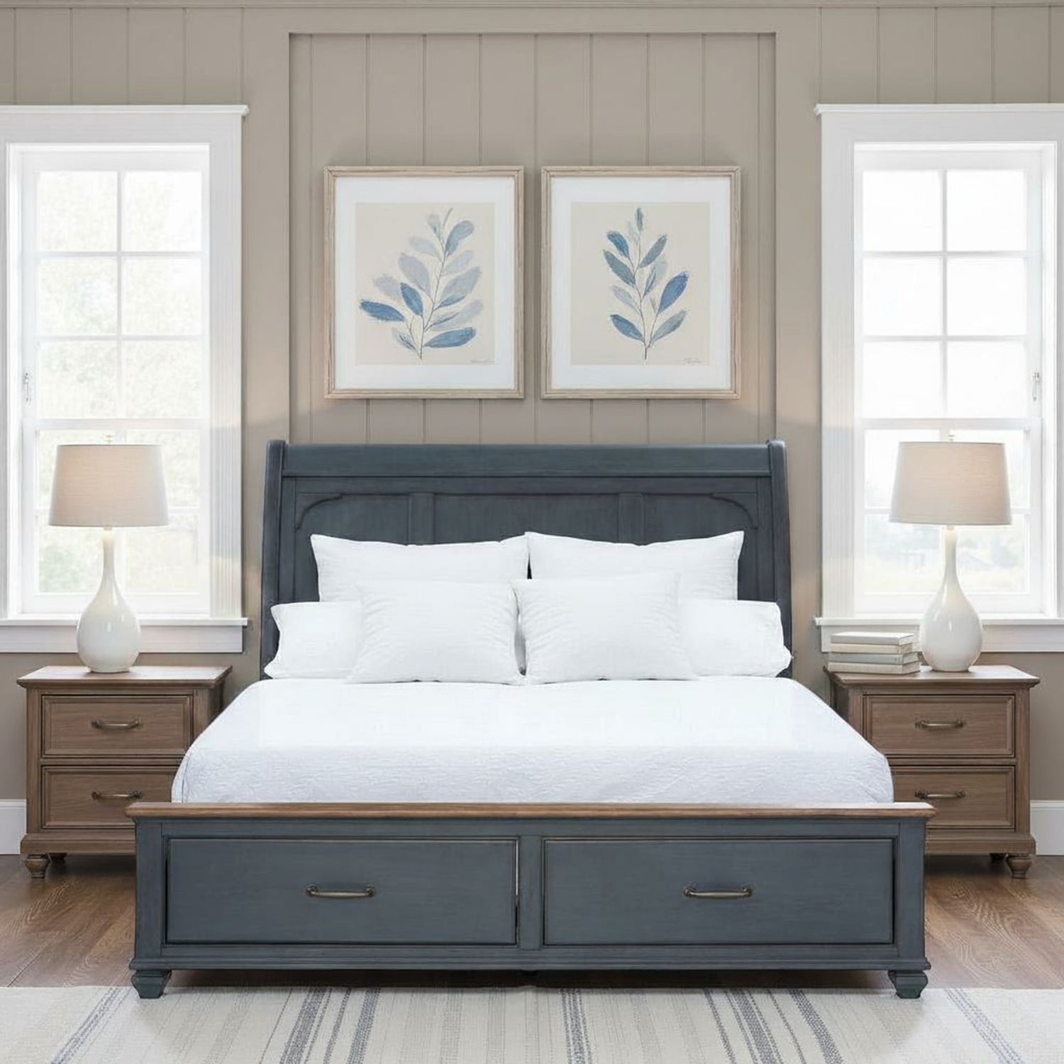 Sleigh Bed &amp; USB Ports