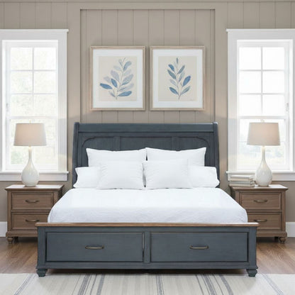 Sleigh Bed &amp; USB Ports