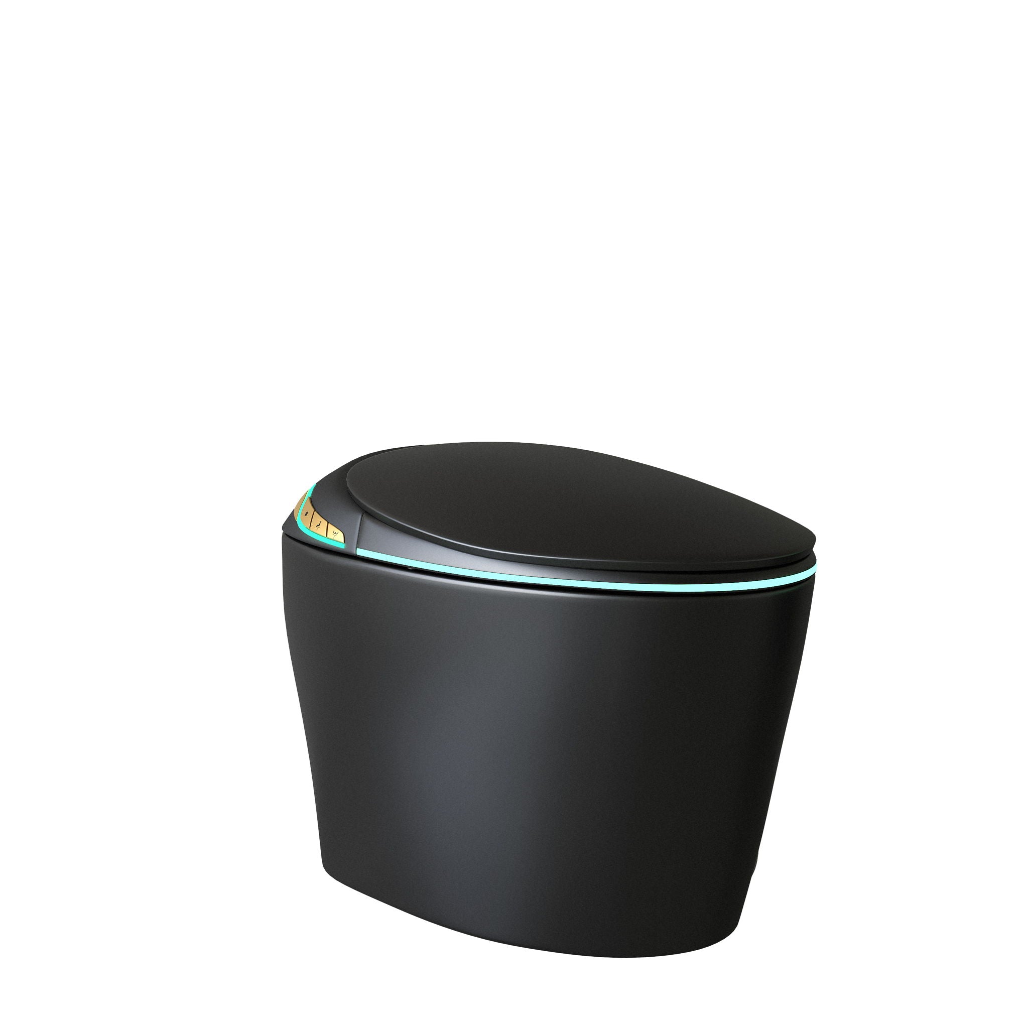 Unique Smart Toile With Built In Bidet, Auto Open / Close Seat, Foot Sensor, LED Display, Night Light, Warm Water &amp; Dryer Ceramic