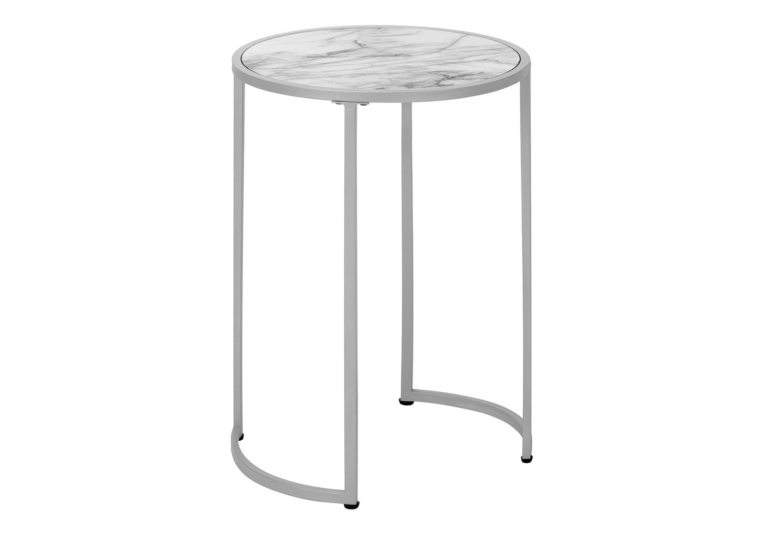 Round Accent Side Table, Contemporary &amp; Modern