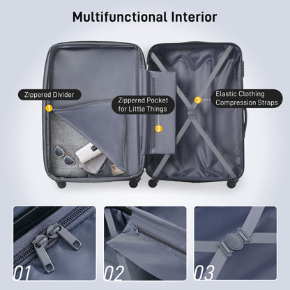 Hardshell Luggage Sets 20&quot; / Bag Spinner Suitcase With Tsa Lock Lightweight