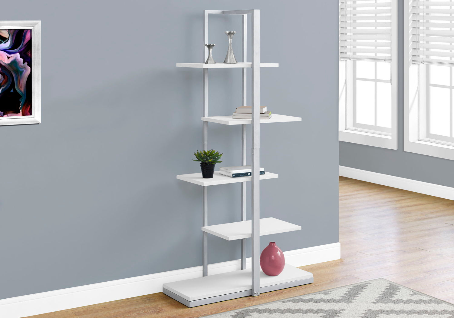 Bookshelf, Bookcase, Etagere, 5 Tie For Office, Contemporary &amp; Modern