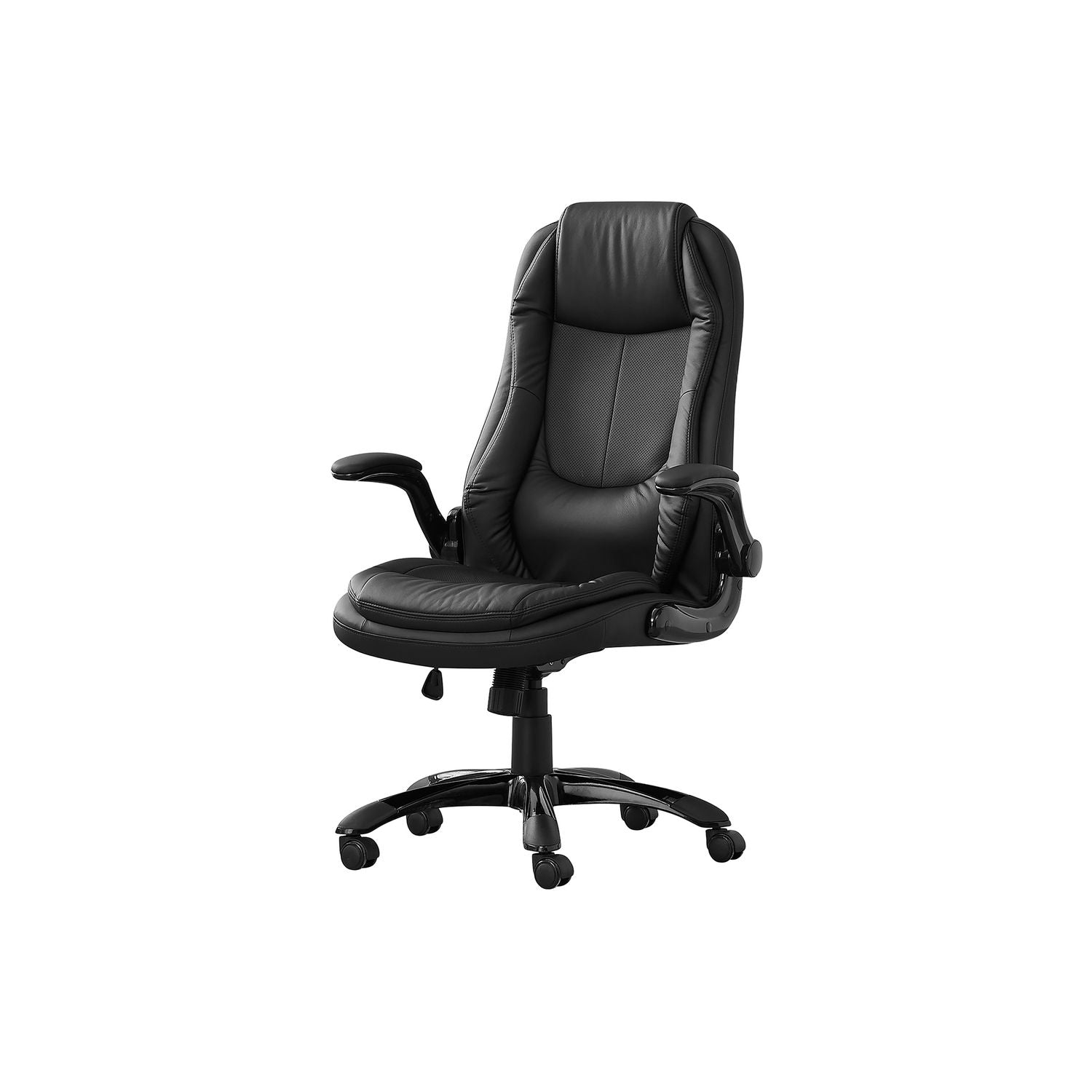 Office Chair, Adjustable Height, Swivel, Ergonomic, Armrests, Contemporary &amp; Modern - Black