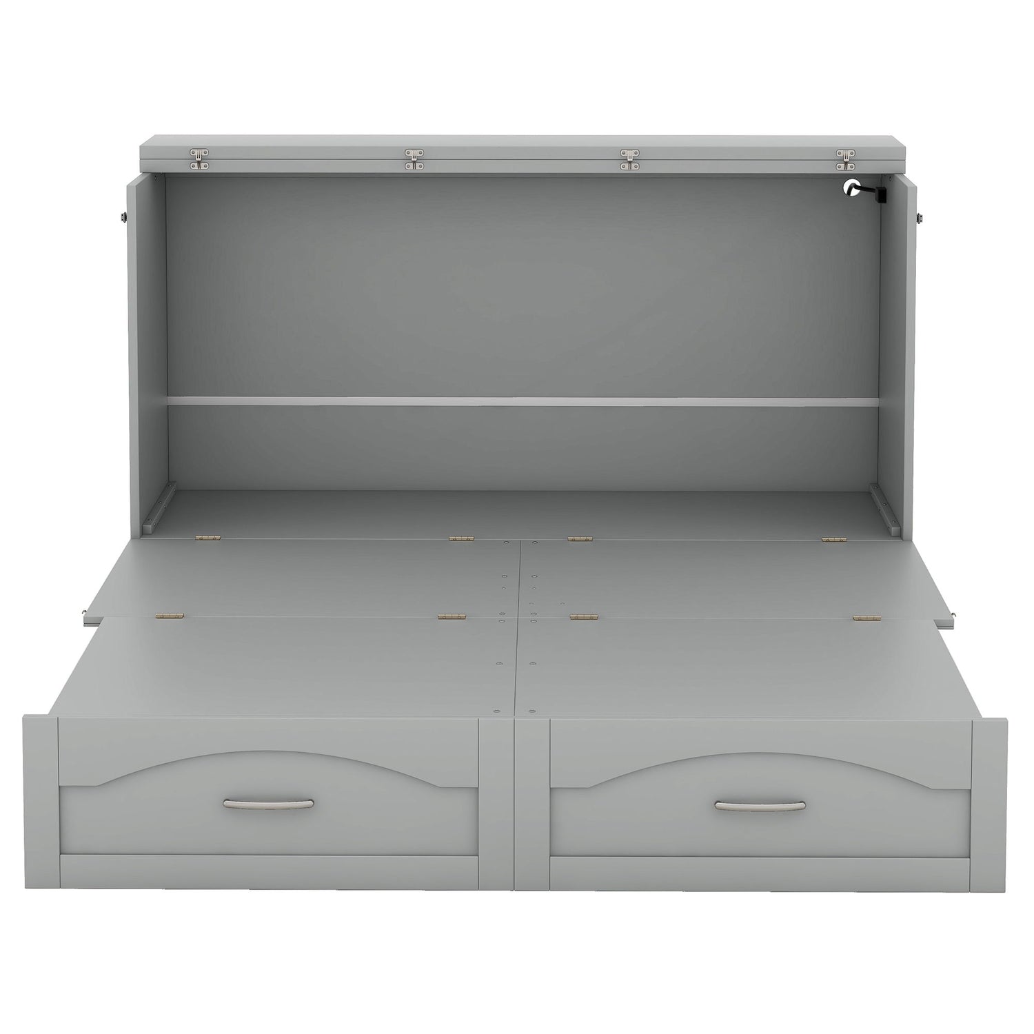 Murphy Wall Bed With Drawer And A Set Of Sockets &amp; USB Ports, Pulley Structure Design