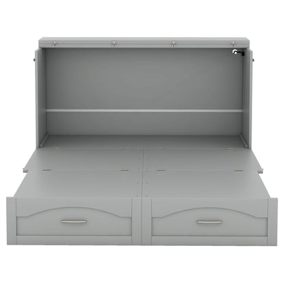 Murphy Wall Bed With Drawer And A Set Of Sockets &amp; USB Ports, Pulley Structure Design