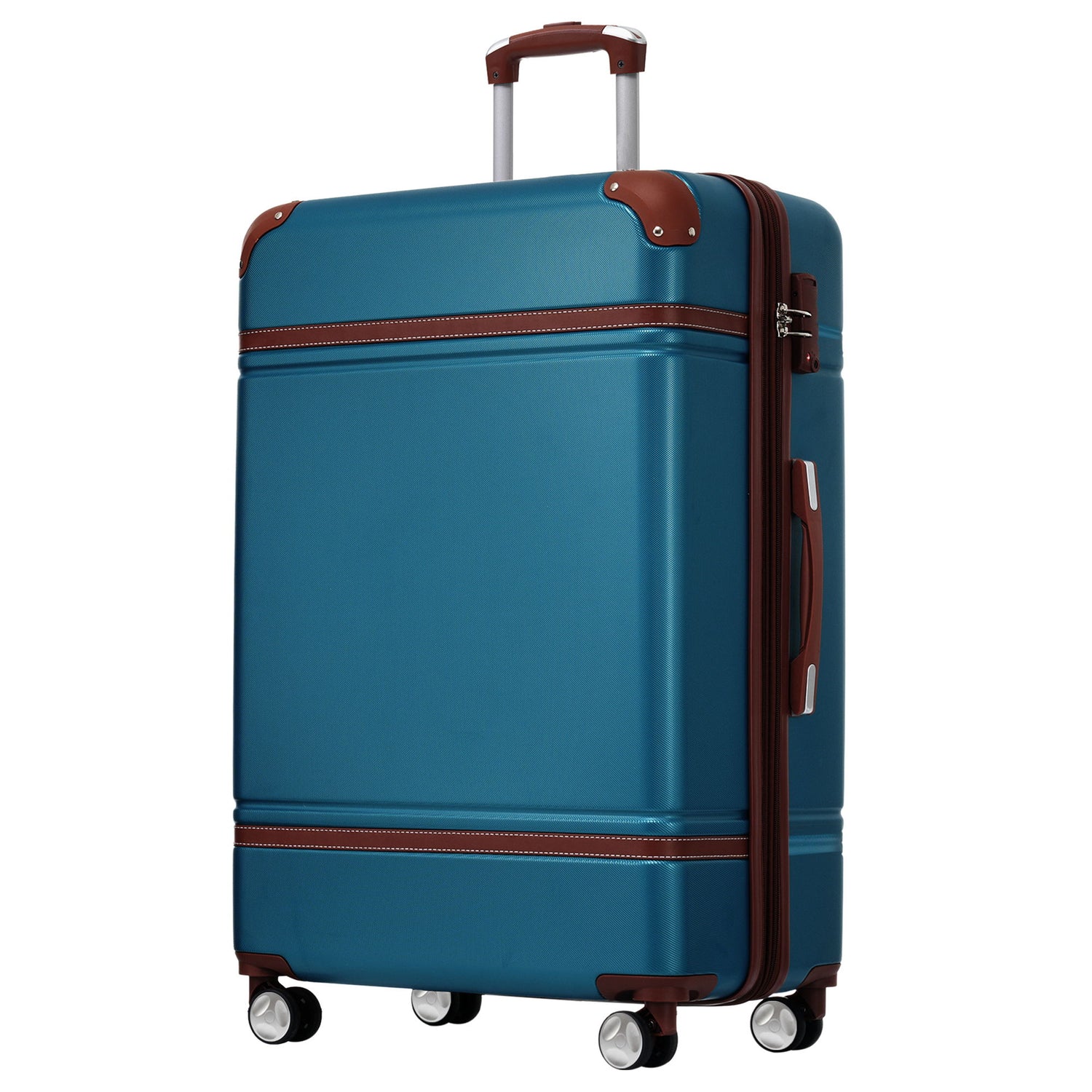 Hardshell Luggage With Tsa Lock, 28&quot; Expandable Lightweight Suitcase With Spinner Wheels, Single Vintage Luggage