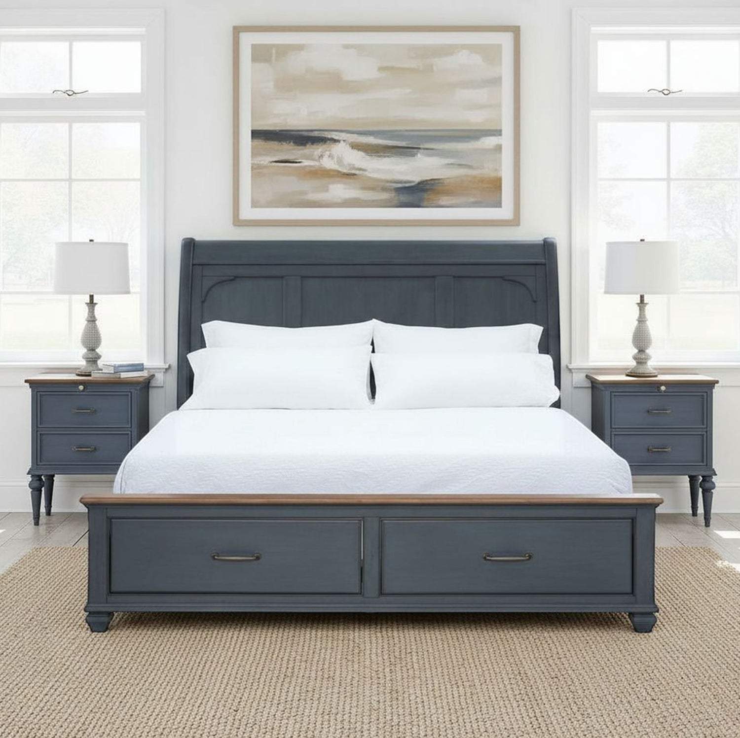 Sleigh Bed &amp; USB Ports