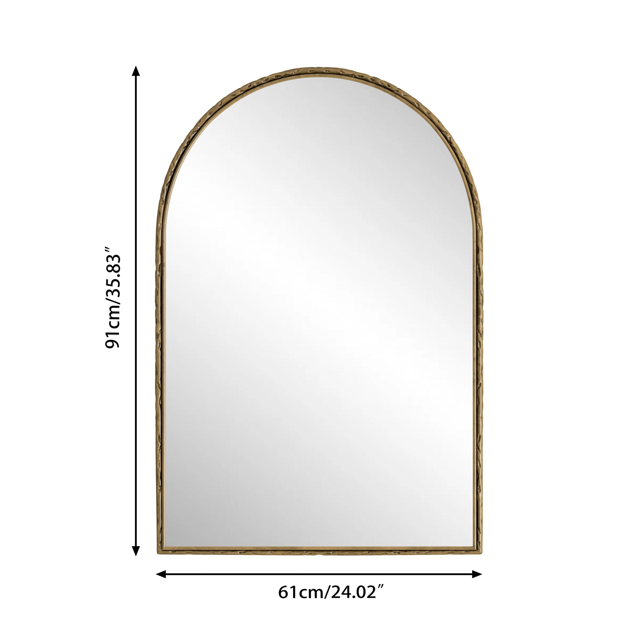 Arched Mirror With Shatterproof Glass