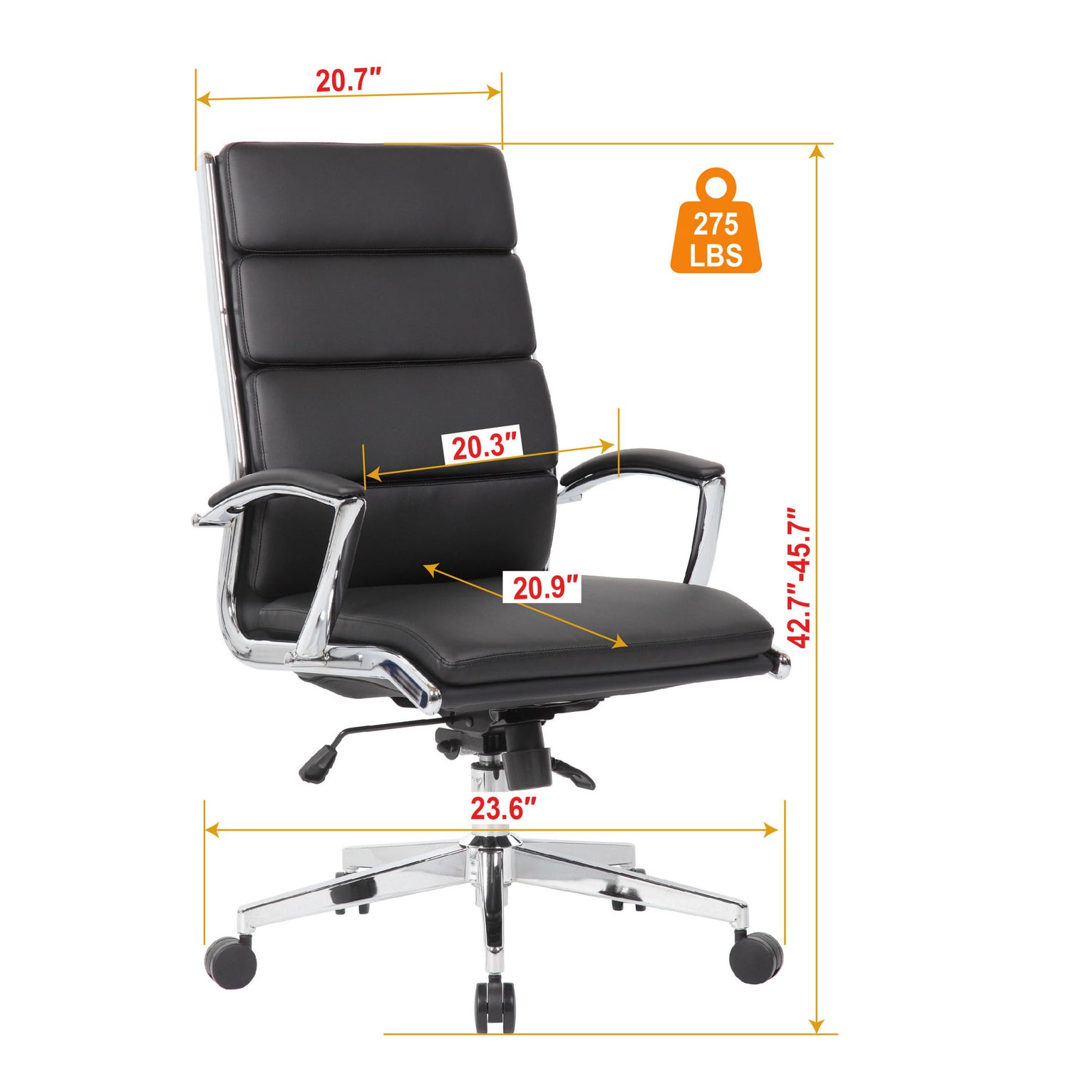Office Chair, Breathable Mid Back Swivel Computer Chair With Foldable Armrest - Black