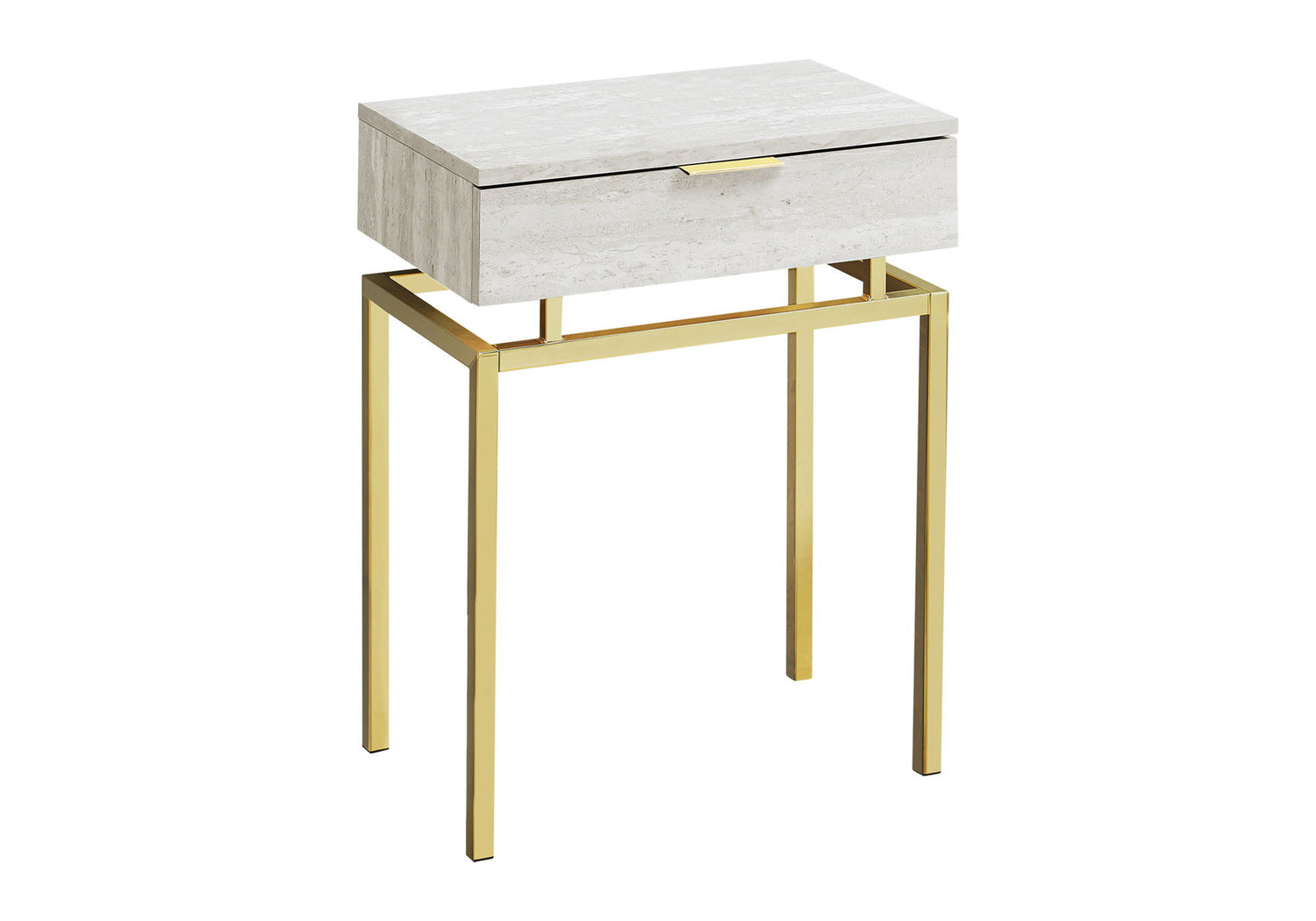 Spacious Table Top Accent Side Table, Storage Drawer, Contemporary &amp; Modern