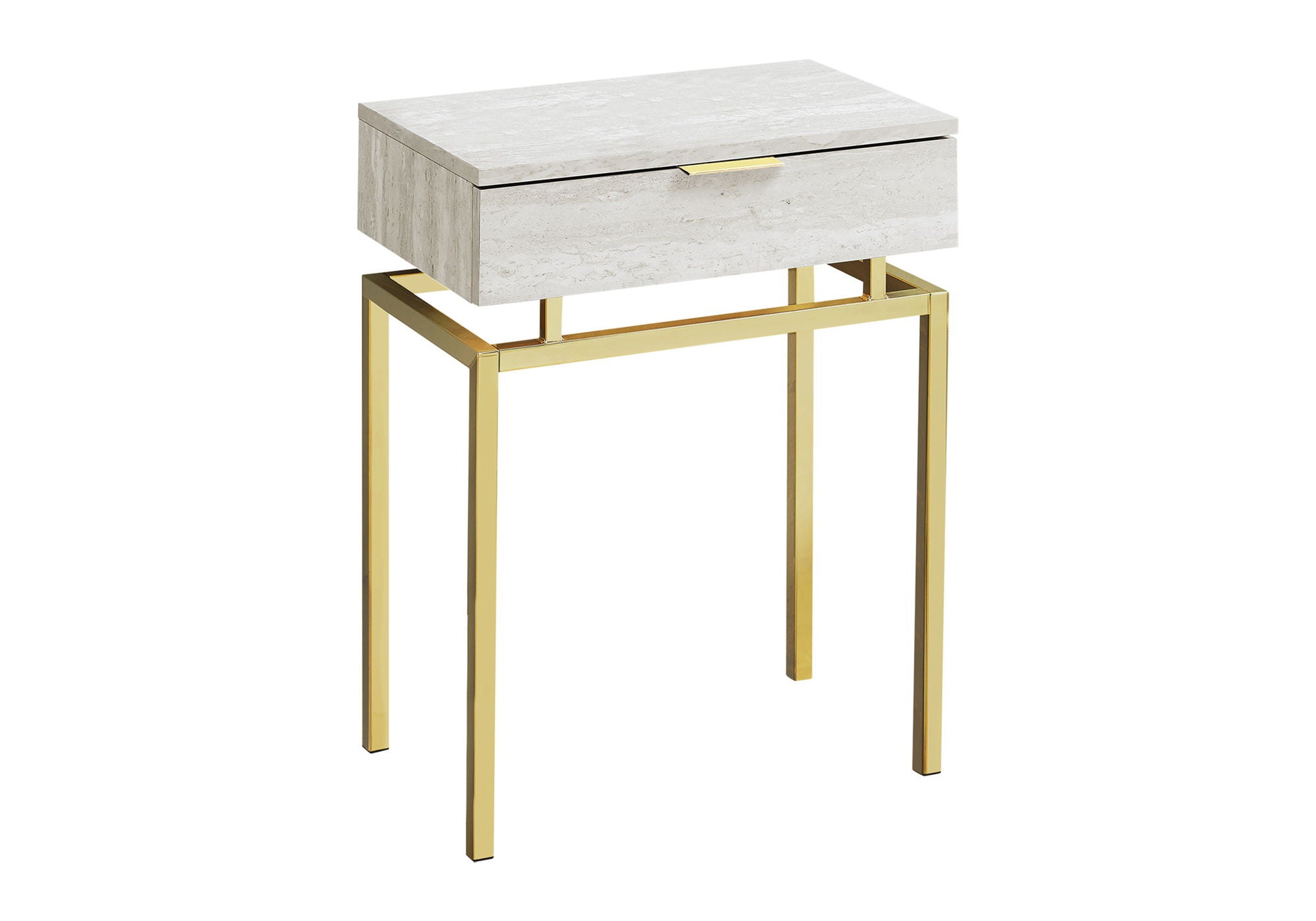 Spacious Table Top Accent Side Table, Storage Drawer, Contemporary &amp; Modern