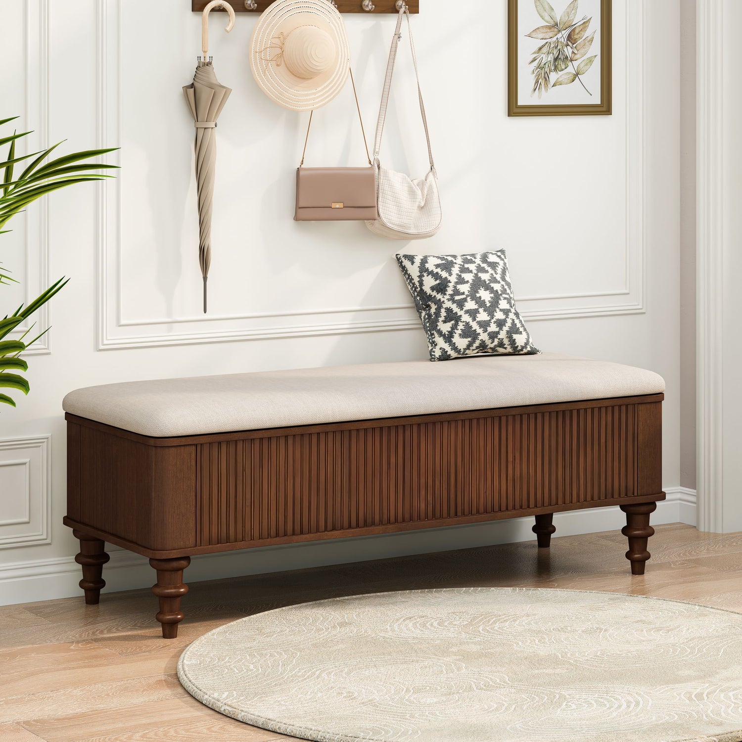 Multi Functional Storage Ottoman Bench