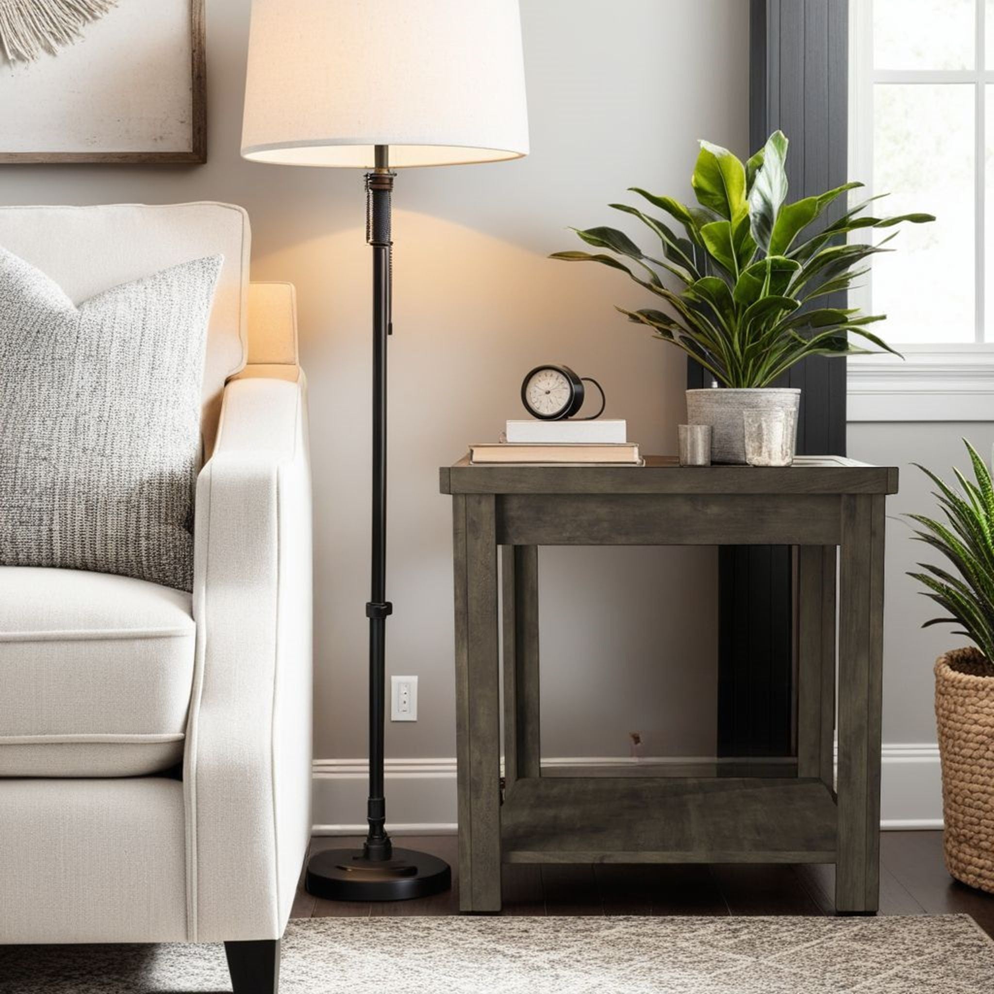 Joshua Creek - Side Table - Barnwood